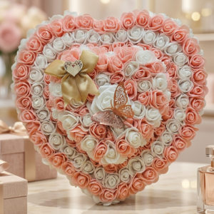 Pot fleuri Cœur de Roses