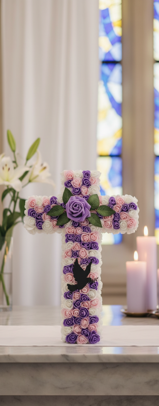 Croix Florale de Recueillement